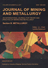 Journal of Mining and Metallurgy Section B-Metallurgy杂志封面